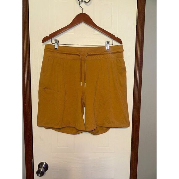 Zyia Active Stretch Sporty Outdoor canyon Shorts Mustard Yellow Size XXXL - Picture 2 of 14